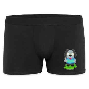 Dog Chess Piece Queen Chess - Men's Boxer Shorts - black - Front