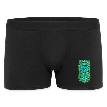 Psychedelic Skull Portal – Occult Mushroom Vision - Men's Boxer Shorts - black - Front