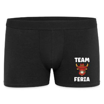 Farmhouse style cow with feria hat - Men's Boxer Shorts - black - Front