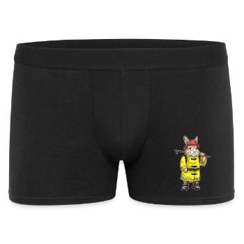 Lapin Pompier Tearing Hook Brigade - Boxer Homme - noir - Devant
