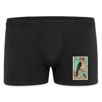 Spechte Specht - Männer Boxer Shorts - Schwarz - Vorne