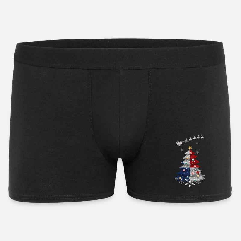 Sapin de Noël avec drapeau panaméen - Boxer Homme - noir