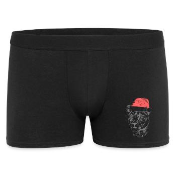 Lioness Christmas Hat - Men's Boxer Shorts - black - Front