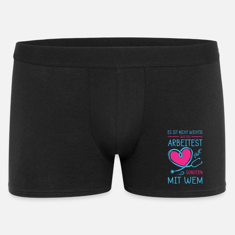 Pflegerin Geschenke Pflege Lustig Krankenpflegerin - Männer Boxer Shorts - Schwarz