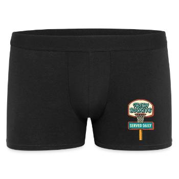 Basketball Spruch Humor Basketballer Geschenkidee - Männer Boxer Shorts - Schwarz - Vorne