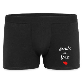Made with Love Hearts - Men's Boxer Shorts - black - Front