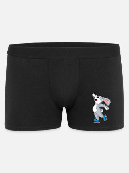 Hase Eislaufen Schlittschuhe Wintersport - Men's Boxer Shorts - black