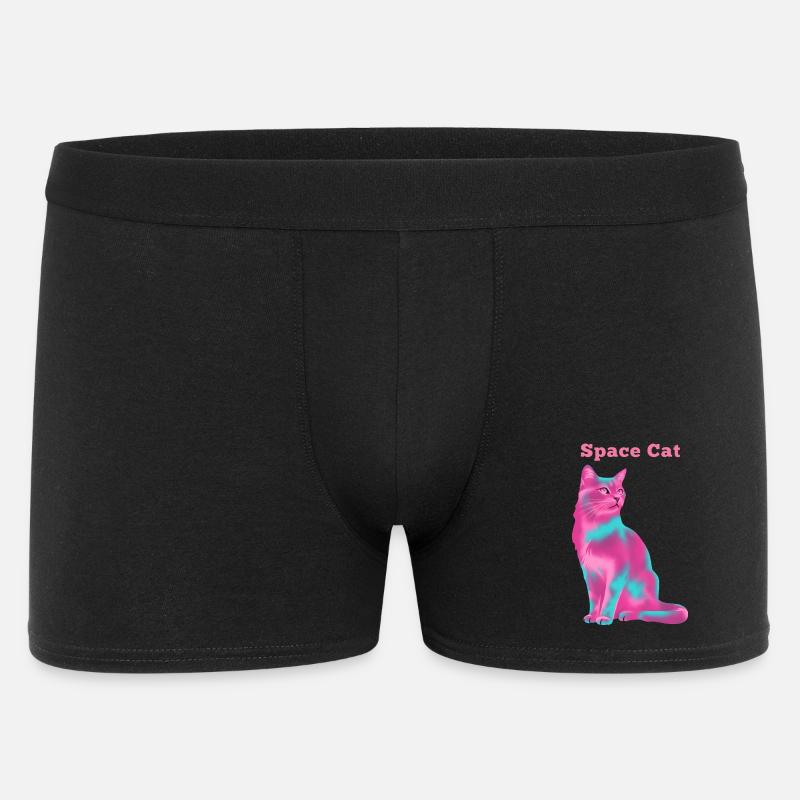 Chat de l’espace - Boxer Homme - noir
