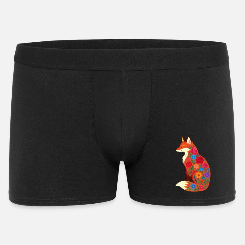 Fuchs - Männer Boxer Shorts - Schwarz