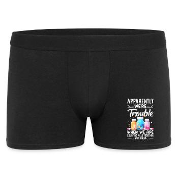 Apotheker Pharmazeutisch-technischer - Männer Boxer Shorts - Schwarz - Vorne