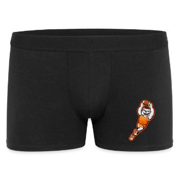 Mascotte du touchdown de football des Bulldogs - Boxer Homme - noir - Devant