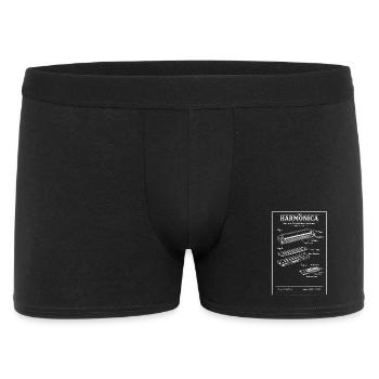 Plan d’harmonica vintage - Boxer Homme - noir - Devant