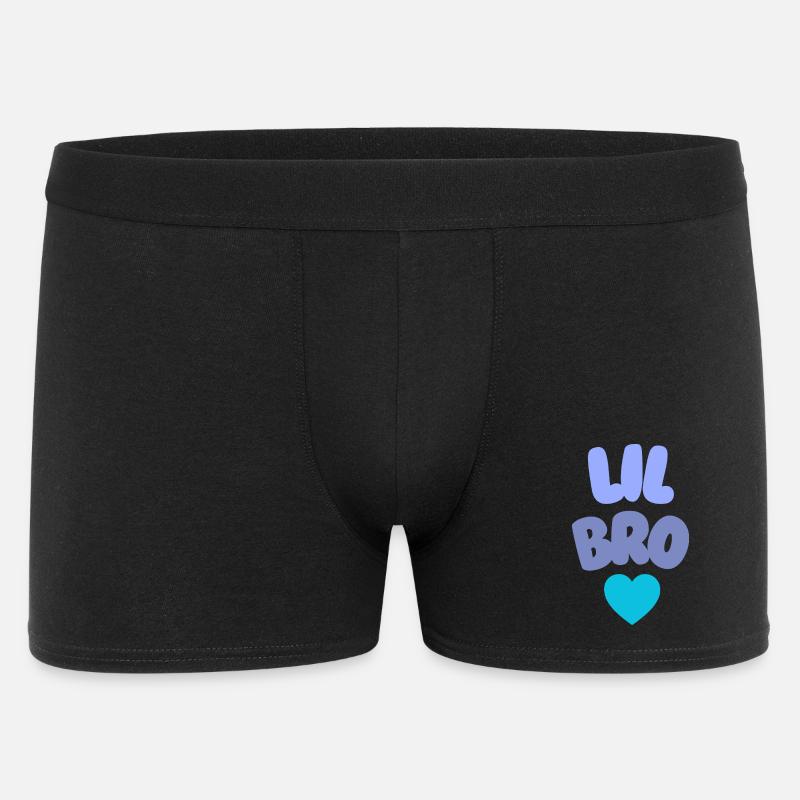 Lil Bro Love - Männer Boxer Shorts - Schwarz