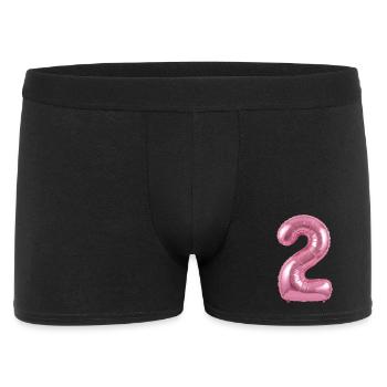 Chemise pour le 2e anniversaire, ballon à l’hélium - Boxer Homme - noir - Devant