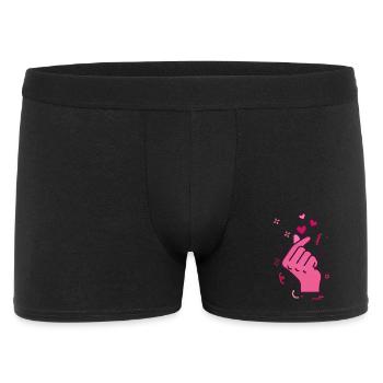 Kpop Musique coréenne Doigts mignons Cœur Amour Corée - Boxer Homme - noir - Devant
