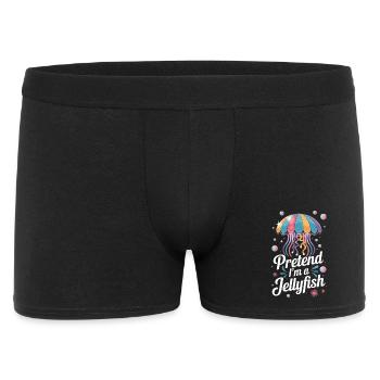 Pretend I'm A Jellyfish Bunte Qualle Spruch Für - Männer Boxer Shorts - Schwarz - Vorne