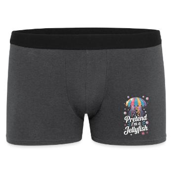 Faites comme si j’étais une méduse Expression de méduse colorée pour - Boxer Homme - charbon - Devant