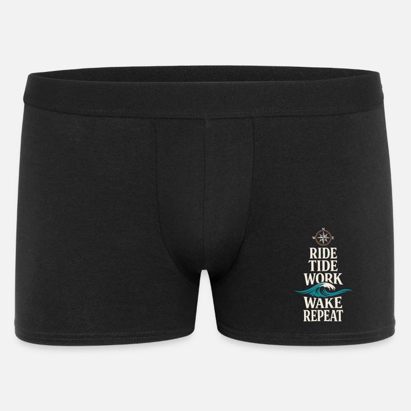 Seemannschaftsgeschenk Für Deckhand Ocean Work - Männer Boxer Shorts - Schwarz