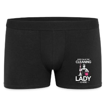 Femmes fières Femmes de Ménage Professionnelles du Ménage Mesdames - Boxer Homme - noir - Devant