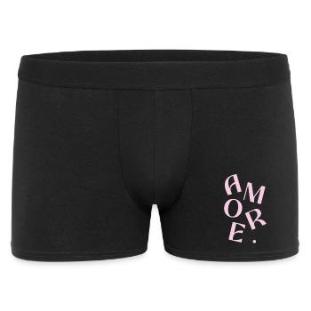 Amore Pink Typography Fragment - Men's Boxer Shorts - black - Front