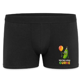 Costume de concombre Légumes Drôle Vegan Carnaval - Boxer Homme - noir - Devant