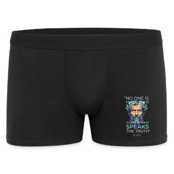 Plato Quote Truth Greek Philosophy - Men's Boxer Shorts - black - Front