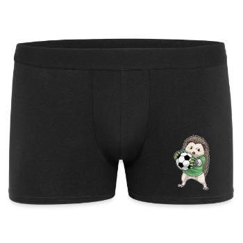 Hedgehog Goalkeeper Football Sports - Men's Boxer Shorts - black - Front