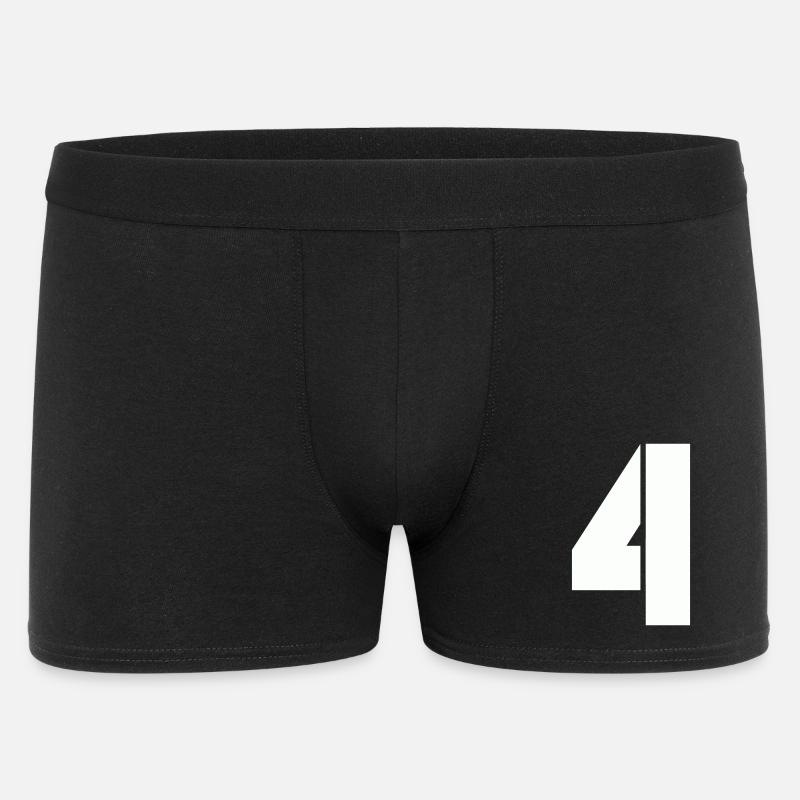 4 - Männer Boxer Shorts - Schwarz