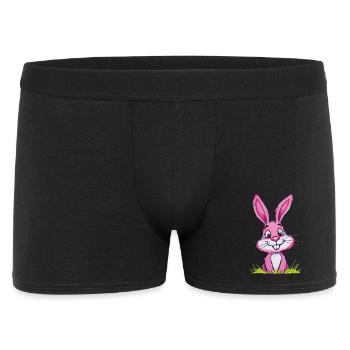 Lapin de Pâques Rose - Boxer Homme - noir - Devant