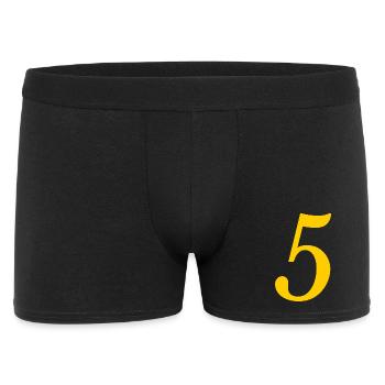 5. ANNIVERSARY. 5 YEARS. 5th ANNIVERSARY. CHILD - Men's Boxer Shorts - black - Front