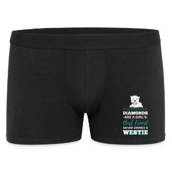 westie qui a dit - Boxer Homme - noir - Devant
