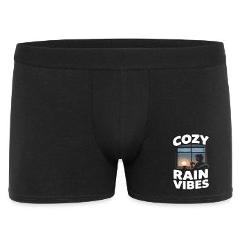Régénération des vibes de la pluie douillette - Boxer Homme - noir - Devant