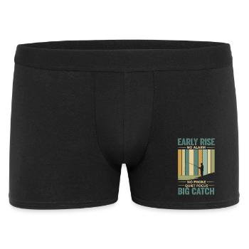 Fishing Hobby Angler Retro - Men's Boxer Shorts - black - Front