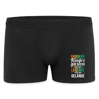 Eine Legende Geht vom Gelände - Männer Boxer Shorts - Schwarz - Vorne