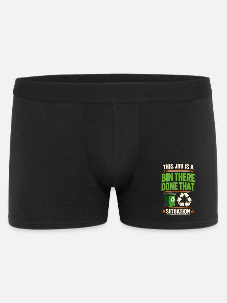 Barrel job done | Recycling center - Men's Boxer Shorts - black