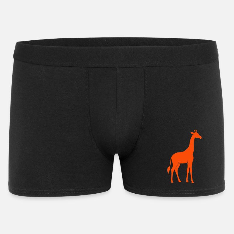 Giraffen - Männer Boxer Shorts - Schwarz