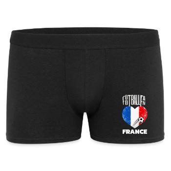 Fussball Fan Frankreich - Männer Boxer Shorts - Schwarz - Vorne