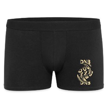 Dnb Outfit Drum & Bass Rave-Outfit Trippy - Männer Boxer Shorts - Schwarz - Vorne
