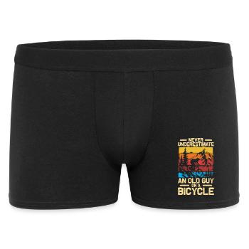 Un vieux gars à vélo Vélo VTT Descente - Boxer Homme - noir - Devant