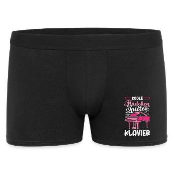 Piano Klavier Musiker Geschenk Geschenkidee - Männer Boxer Shorts - Schwarz - Vorne