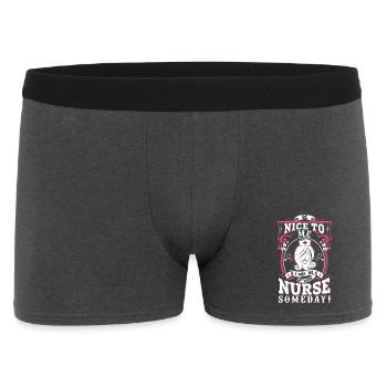 belle infirmière - Boxer Homme - charbon - Devant