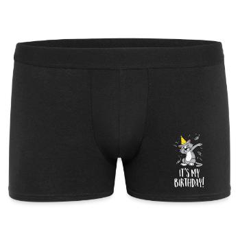 C'est mon anniversaire - Anniversaire et fête - Boxer Homme - noir - Devant