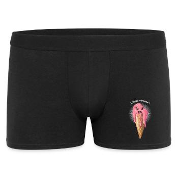 I hate summer - Männer Boxer Shorts - Schwarz - Vorne