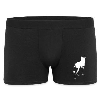 Husky est un personnage de l’ombre blanc - Boxer Homme - noir - Devant