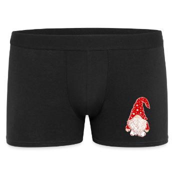 Christmas Gnome Xmas Dwarf - Men's Boxer Shorts - black - Front