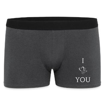 I Love You - Boxer Homme - charbon - Devant