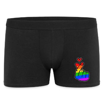 Peace Heart Love Rainbow Peace Movement - Men's Boxer Shorts - black - Front