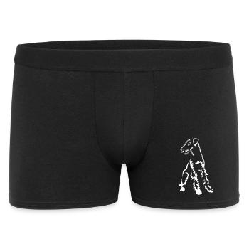 Airedale Terrier "Black Edition" - Men's Boxer Shorts - black - Front