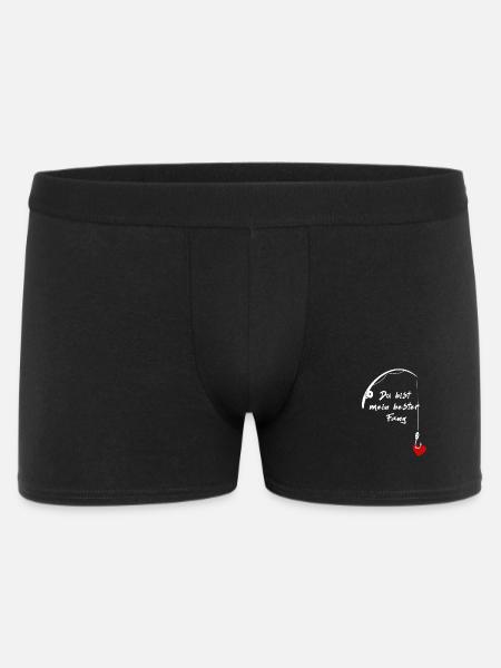 Du bist mein bester Fang - Männer Boxer Shorts - Schwarz