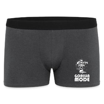 gorille icône de mode icône de logo d’illustration de singe - Boxer Homme - charbon - Devant